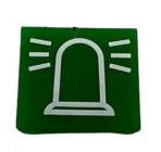 SWF 596628 SWF 596628 Inlegplaatje Zwaailicht Groen